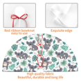 thumbnail image 4 of Yiaed Bears and Tropical Leaves Print Christmas Tree Skirt , Tree SkirtsTree Mat for Christmas Winter Holiday Indoor Decorations-48", 4 of 7