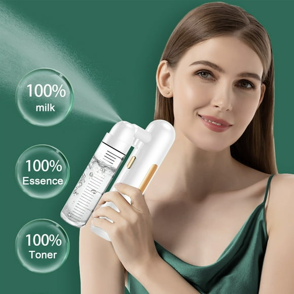 Fiudx Dispositivo de Bruma Facial, Atomizador de Alta Presión, Spray Hidratante Portátil, Cuidado de La Piel, Esencial para Uso Diario, para Todo Tipo de Piel, Recargable Portátil