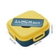 thumbnail image 3 of Caja de Almuerzo Bento de Polipropileno de Grado Alimenticio 1100ml con Cubiertos, Recipiente Hermético para Microondas, 3 Compartimentos, Azul/Verde, Portátil para Comidas de Oficina, 3 of 6