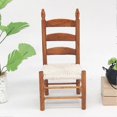 thumbnail image 4 of Miniature Wooden Vintage Chair for 1:12 Dolls DIY Dollhouse Accessories (#1), 4 of 4