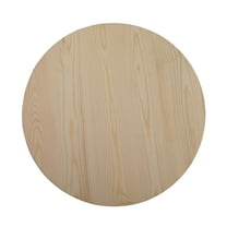 18" Unfinished Wooden Circle Plaque by Make Market