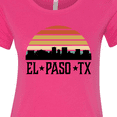thumbnail image 4 of Inktastic El Paso Texas Skyline Retro Women's T-Shirt, 4 of 5