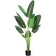 thumbnail image 3 of 48 - 60/48 pulgada artificial faux banana leaf plant con pot: 5 - foot upright plant con 8 trunks para home y oficina greenery decoration, 3 of 5