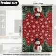 thumbnail image 3 of SCRAWLGOD Snowman Christmas Tree Snowflake 2 Pieces Headrest Covers for Recliners Waterproof Sofa Headrest Protector for Recliner Chair Couch Stain Resistant Furniture Protector 17x27 in, 3 of 7