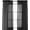 Black, variant on Solid Sheer Window Drapes, (Set of 2) Multipurpose Sheer Curtains, 60 X 84, Neon Blue