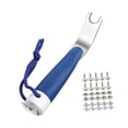 thumbnail image 3 of Siruishop Boat Cover Snap Release Tool with Non Slip Grip Boat Canvas Remove Tool with Rope Floats Boaters Accessories for Tents Canvas Blue with Screws, 3 of 8