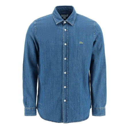 

Lacoste regular fit shirt in organic cotton denim