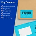 thumbnail image 3 of Avery Printable Rectangle Labels, Bright Blue, 2" x 3.75", 320ct, 3 of 11