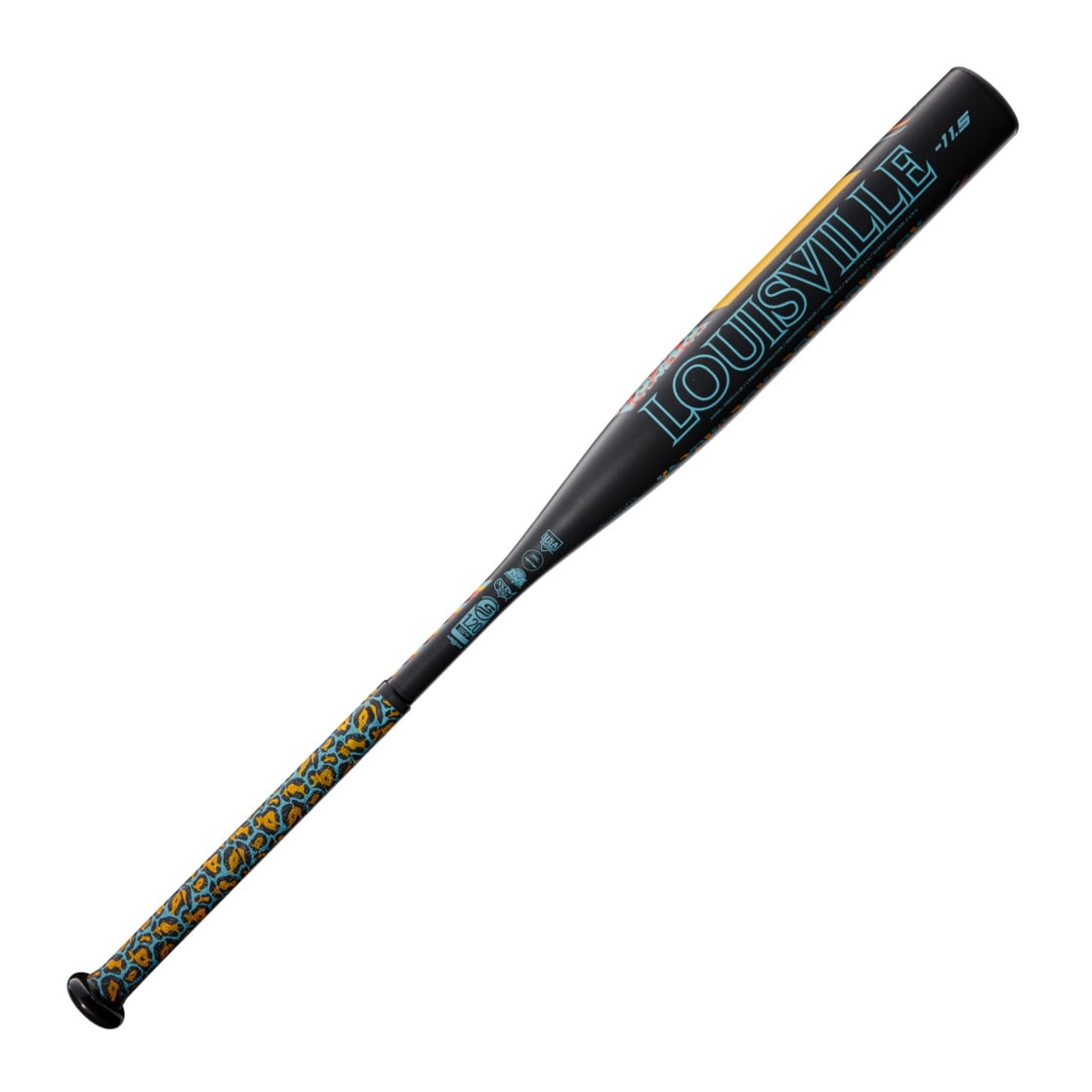 Louisville Slugger Diva Fastpitch Softball Bat, (-11.5), 27 in / 15.5 oz, Tiger Print, 2022