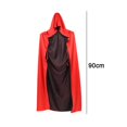 thumbnail image 2 of 90cm Vestido reversible rojo negro Diablo gótico Pirata Vampiro Demonio, 2 of 5