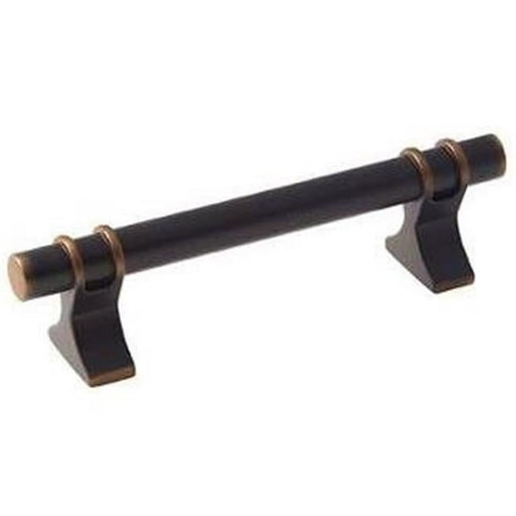 3.75 in. Center to Center Davenport Cabinet Pull, Oil Rubbed Bronze