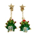 thumbnail image 1 of Fiudx Colgante Navideños, Cristal, Elegante Forma Árbol, Piercing Hipoalergénico, Ideal para Fiestas, Accesorio de Moda para Mujer, Idea de Regalo Única., 1 of 1