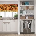 thumbnail image 3 of LALILO Kitchen Curtain Valance Fall And Winter Drinks Rod Pocket Window Curtain 52"x 18" Set of 2, 3 of 7