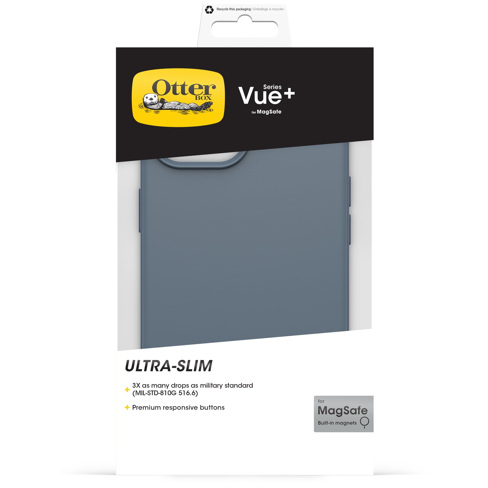 OtterBox Vue+ Series Case for MagSafe for Apple iPhone 15, iPhone 14, and iPhone 13 - Bluetiful