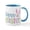 White/Blue Inside, variant on CafePress - Happy Easter Mug - 11 oz Ceramic Mug - Novelty Coffee Tea Cup