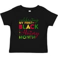 thumbnail image 3 of Inktastic Celebrating My First Black History Month for Kids Boys or Girls Baby T-Shirt, 3 of 5