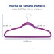 thumbnail image 2 of Ganchos de Terciopelo Premium Serenelife, Ahorradores de Espacio, Resistentes, con Gancho Metálico Giratorio de 360°, para Trajes, Pantalones y Vestidos, Morado, Pack 100, 2 of 7