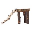 thumbnail image 1 of Hamster Climbing Ladder Platform, Chewing Toys Hamster Platform Climbing Ladder Natural Resistant Durable Non Toxic  for Hamster for Hedgehogs for Rats, 1 of 7