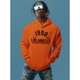 thumbnail image 2 of 1998 Los Angeles Summer Banner Hoodie Men -Image by Shutterstock, Male 5X-Large, 2 of 4