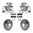 thumbnail image 1 of Transit Auto Front Hub Bearing Assembly Coated Disc Brake Rotors and Semi-Metallic Pads Kit for Car 2000 Chevrolet Tahoe Z71 with 4WD with Rear Brakes KBB-103780, 1 of 2