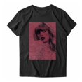 thumbnail image 2 of TayIor Sw1ft Chemises, Tyler Sw1ft Merch, Tyler Sw1ft, Mode Décontractée Imprimée Col Rond Manches Courtes Chemises Blouse Femme Graphique Amateur de Musique TKFASHION Rose Vif TG, 2 of 7