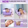 thumbnail image 4 of Almohada facial antiarrugas, almohada de espuma viscoelástica, almohadas para dormir, almohada suave antiarrugas y antienvejecimiento para la columna cervical., 4 of 5