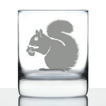 Bevvee Whiskey Rocks Glass 10.25 oz Squirrel Gifts for Nature Enthusiasts Glassware & Drinkware
