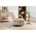thumbnail image 3 of Power Recliner with 270 Degrees Swivel Glider, Modern Sofa Chair with USB Interfaces and Mobile Phone Holders, Swivel Glider Chair for Living Room, Bedroom, Camel, 3 of 8