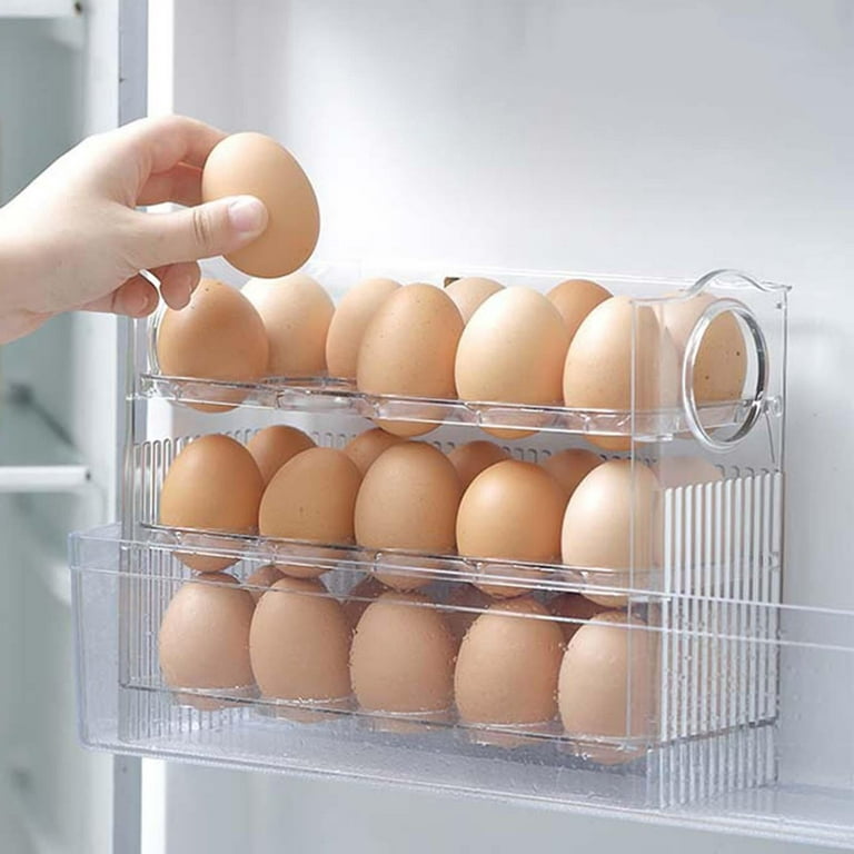 Mini Fridge Storage Box, 3 Layers Rack Holder, Egg Tray, Stand Basket,  Container Organizer for Refrigerator, Household, Kitchen