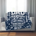 thumbnail image 3 of Gifts for Dad from Daughter to My Dad Blanket Best Gift for Fathers Day Birthday Christmas Valentines Day Bday Present Idea for Father Husband Men Him Healing Thoughts Throw Blanket 30x40 Inch, 3 of 7