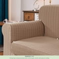 thumbnail image 5 of CHUN YI Stretch 2 Piece Houndstooth Sofa Slipcover Couch Cover,Camel,Armchair, 5 of 6