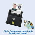 thumbnail image 2 of Adesso SCR-300 Desktop Smart ID Credit Card Reader CAC Card Reader Military, DOD USB Common Access CAC, Compatible with Windows, Mac OS, 2 of 6