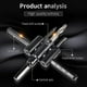 thumbnail image 2 of 30mm to 120mm Adjustable Circle Cutter Saw Kit,Wood Drywall Drill Bit Saw Round Cut (30-120mm), 2 of 5