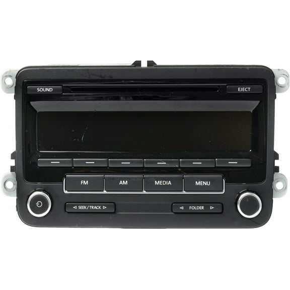 Restored 2009-17 Volkswagen Tiguan AM FM Radio Single Disc CD MP3 Player Model 5N0035164D (Refurbished)