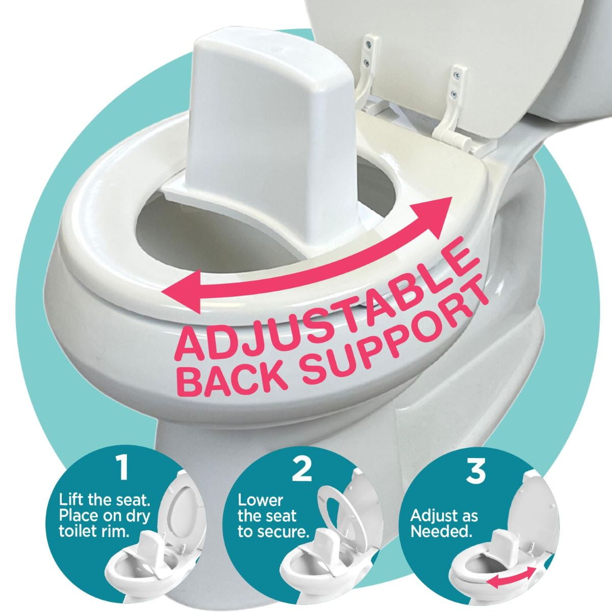 Super Potty Trainer Adjustable Back Support Potty Trainer Walmart