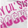 thumbnail image 5 of Little Sis Rocks Older Big Sister Toddler Boy Girl T Shirt Infant Toddler Brisco Brands 18M, 5 of 6
