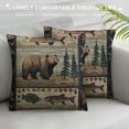 thumbnail image 3 of Qinduosi Rustic Throw Pillows Cover Set of Moose Pillow case inch Linen Outdoor Decorative Cushion Pillow Cover for Bedroom, 3 of 5