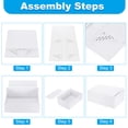 thumbnail image 3 of Unique Bargains 13x9x2 Inch Rectangle Gift Favor Box with Magnetic Closure Lid  for Gift Packaging, White 2 Pack, 3 of 6