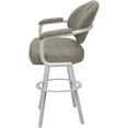 thumbnail image 3 of Swivel Extra Tall Metal 34" Stool - M-70 WB - Jetty June Khaki - White, 3 of 4