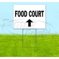 thumbnail image 1 of Food Court Up (18" x 24") Yard Sign, Includes Metal Step Stake, 1 of 6