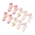 thumbnail image 4 of Calcetines tobilleros de verano para niñas, calcetines finos de malla con patrón de dibujos animados, malla transpirable, calcetines cortos cómodos para niños XL (9-12 años), 4 of 5