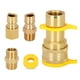thumbnail image 1 of Conexiones Rápidas de Gas Natural de 1/2 Pulgada, Kit de Desconexión Rápida de Manguera de Propano, para Parrilla A Gas, Calentador y Generador, 1 of 5