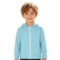 thumbnail image 4 of RUTAYY Boys Hoodie Casual Full Zip Long Sleeve Solid Color Jacket Outdoor Daily Wear Light Blue, 4 of 6