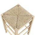 thumbnail image 5 of Boraam Wood Square Rush Backless Counter Stool in Blonde Oak Finish, 5 of 5