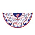 thumbnail image 1 of Bandera de abanico del Día de la Independencia Bandera de abanico Bandera de Estados Unidos Media estrella Spangled Decoración del Día del Trabajo de Estados Unidos, 1 of 7