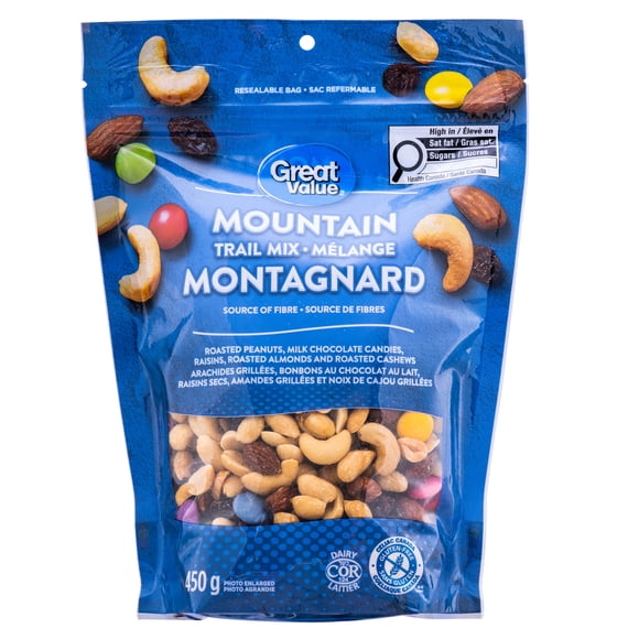 Great Value Mountain Trail Mix, Gluten Free, Made in Canada, 450 g