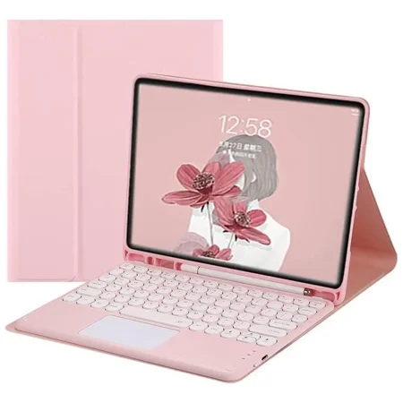 Keyboard Case for Samsung Galaxy Tab S10 FE Plus 13.1 inch 2025 SM-X620/X626B/X626 with Multi-Touch Trackpad, Flip Stand Protective Cover with Pencil Holder
