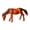 Brown, variant on mdesiwst Micro Landscape Ornaments Realistic Horse Miniature Waterproof Small Horse Figurine for Moss Gardens Fish Tanks Desk Decor