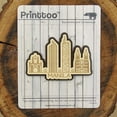 thumbnail image 2 of Custom Engraved Wooden Magnet Personalized Gift 40 Rustic Wedding Save the Date Wooden Magnet, 2 of 5