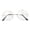 Gold, variant on NFTIGB Vintage Style Clear Lens Eyeglasses Unisex Metal Frame Round Glasses, Silver, 5 inches / 12.7 cm